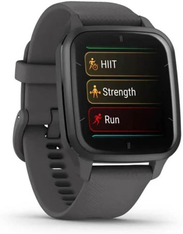 Garmin Venu Sq 2 GPS 40mm Smartwatch, AMOLED Touchscreen, All-day Health Monitoring and Fitness Features, Sports Apps and More, Square Design watch, up to 11 days battery life, Shadow Grey