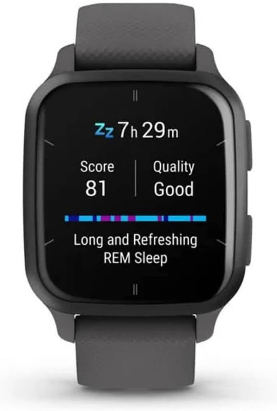 Garmin Venu Sq 2 GPS 40mm Smartwatch, AMOLED Touchscreen, All-day Health Monitoring and Fitness Features, Sports Apps and More, Square Design watch, up to 11 days battery life, Shadow Grey