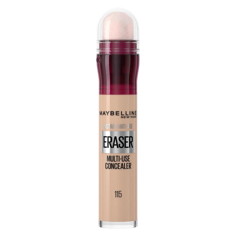 Maybelline Concealer Instant Anti Age Eraser Eye, Dark Circles and Blemish, Ultra Blendable Formula Dermatologist Tested & Suitable for Sensitive Skin 00 Ivory