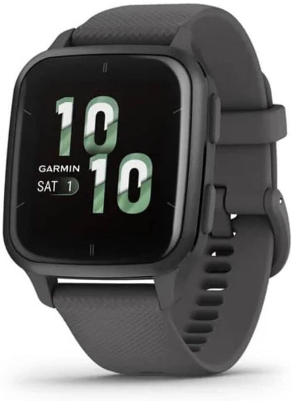 Garmin Venu Sq 2 GPS 40mm Smartwatch, AMOLED Touchscreen, All-day Health Monitoring and Fitness Features, Sports Apps and More, Square Design watch, up to 11 days battery life, Shadow Grey