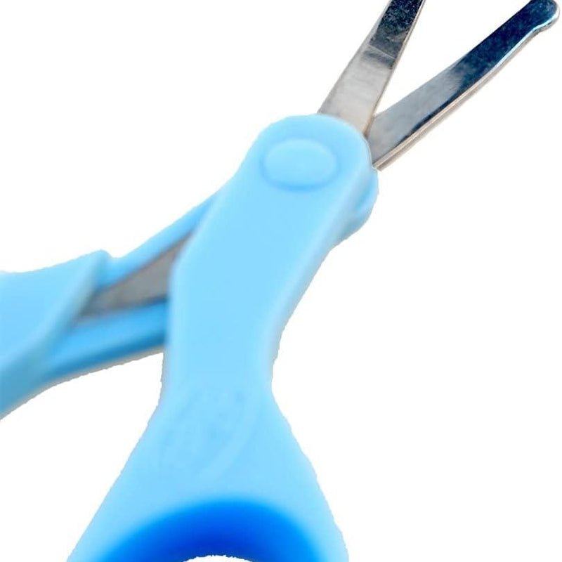 Chicco Nail Scissors for Babies and Children, Stainless Steel Baby Scissors with Curved Blades and Rounded Tips, Protective Case, Non-Slip Rubber Handle, Baby Accessories for Newborns from 0 Months