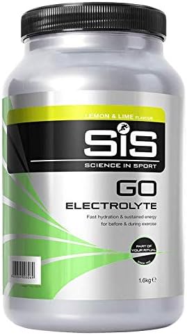 Science In Sport GO Electrolyte Powder Energy Drinks, High Carbohydrates and Sodium, Lemon and Lime Flavour, 32 Servings Per 1.6kg