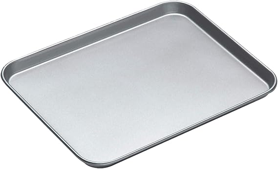 KitchenCraft Large Baking Tray with Non Stick Coating, 38 x 30.5 cm, Silver
