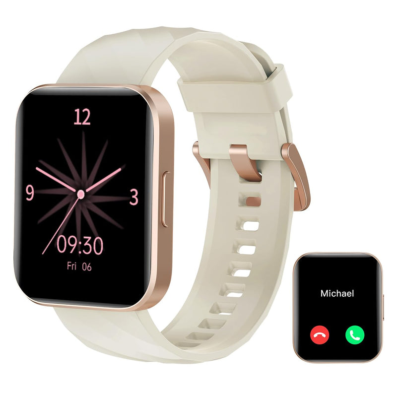 RUIMEN Smart Watch for Women Men Smart Watches with Call Function Fitness Tracker Watch with Heart Rate Monitor Pedometer Oximeter Sleep Tracker Waterproof Smartwatch Answer/Make Calls for Android iOS