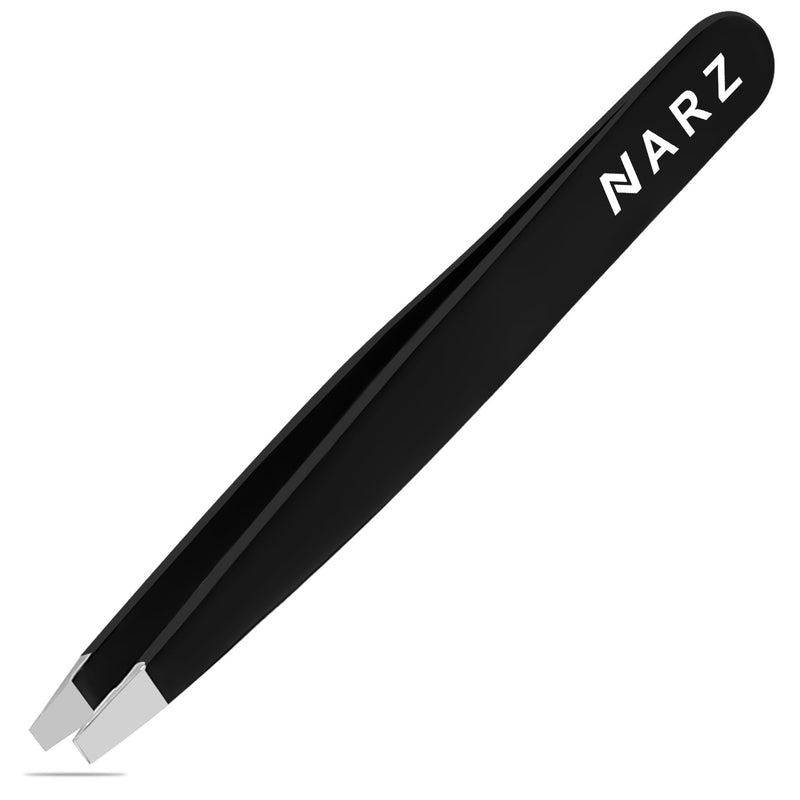 NARZ Professional Tweezers for Facial Hair Women & Men Stainless Steel Precision Tweezers for Ingrown Hair (4 Pcs)