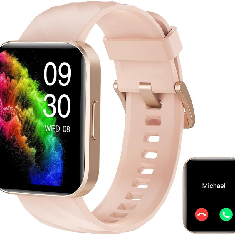 RUIMEN Smart Watch for Women Men Smart Watches with Call Function Fitness Tracker Watch with Heart Rate Monitor Pedometer Oximeter Sleep Tracker Waterproof Smartwatch Answer/Make Calls for Android iOS