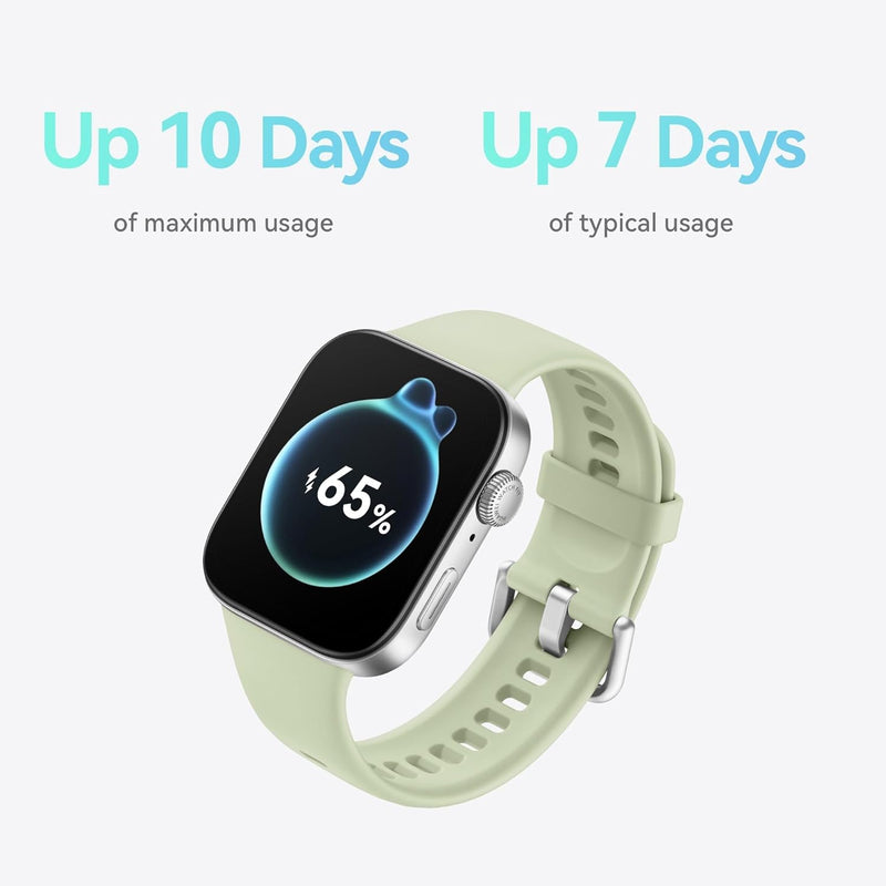 HUAWEI WATCH FIT 3 Smartwatch for men women, iOS & Android, Up to 10 Days Battery Life, Bluetooth Calls, GPS Smartwatch, Aluminum Case, AMOLED Display, Health&Fitness Tracker, White strap