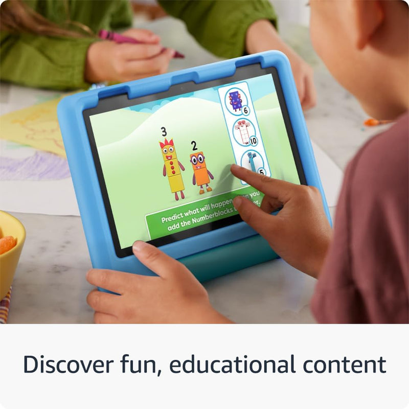 Amazon Fire HD 8 Kids tablet (newest gen), ages 3–7 | 3 GB memory, includes ads-free books, games and videos that children love, 8