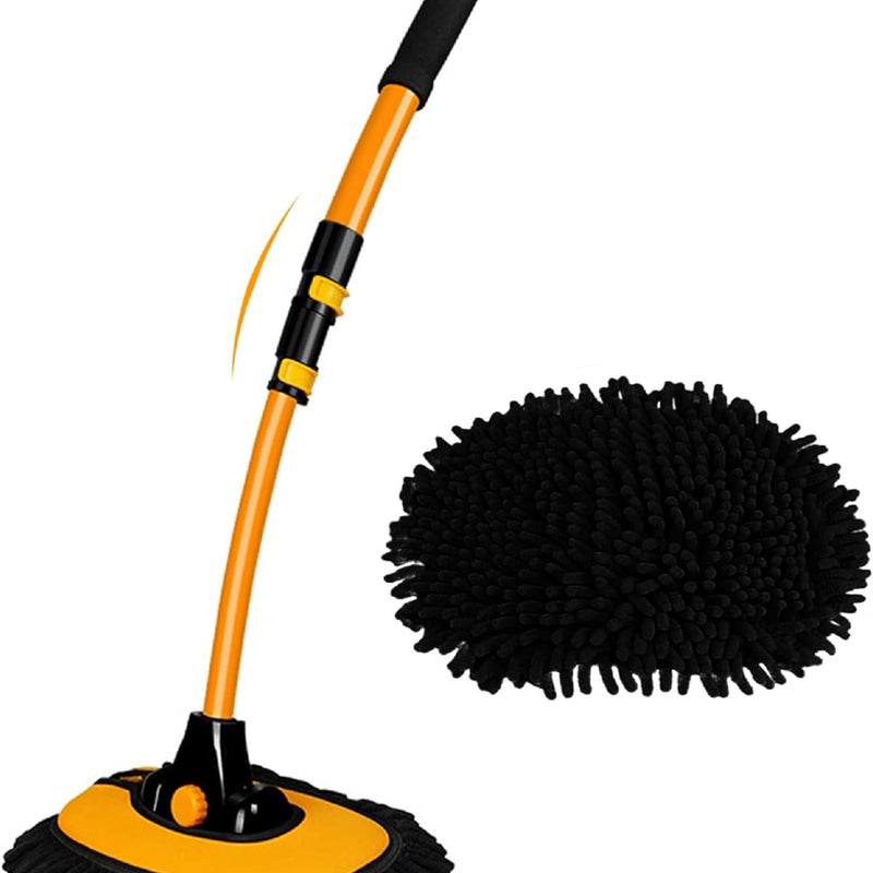 15° Curved Car Cleaning Brush with Telescopic Handle 43