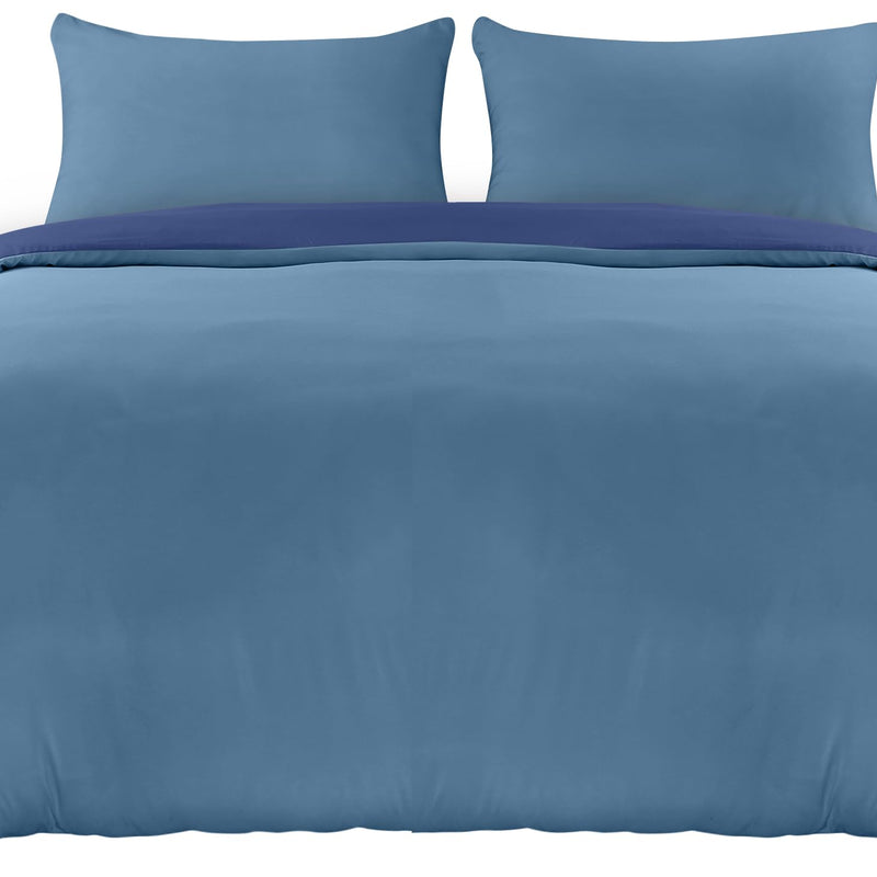 Utopia Bedding Duvet Cover Double - Soft Microfibre Polyester - Bedding Quilt Cover Set, with Pillow cases (Grey)