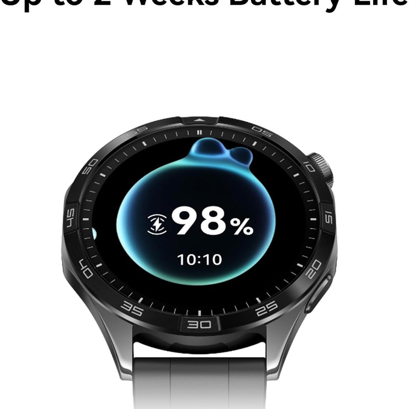 HUAWEI WATCH GT 4 Smart Watch for men women - Up to 2 Weeks Battery Life Fitness Tracker - Compatible with Android & iOS - Health Monitoring with Pulse Wave Analysis - GPS Integrated -Black