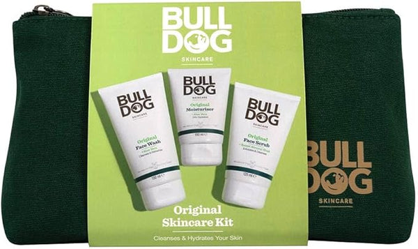 BULLDOG SKINCARE - Skincare Kit Giftset for Men | Original Moisuriser, Face Wash and Face Scrub