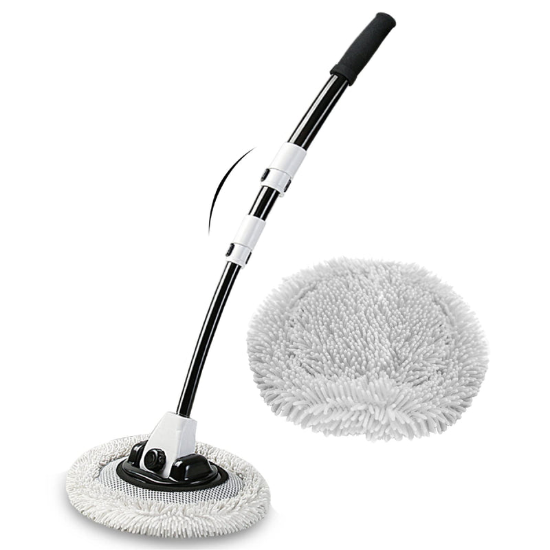 15° Curved Car Cleaning Brush with Telescopic Handle 43