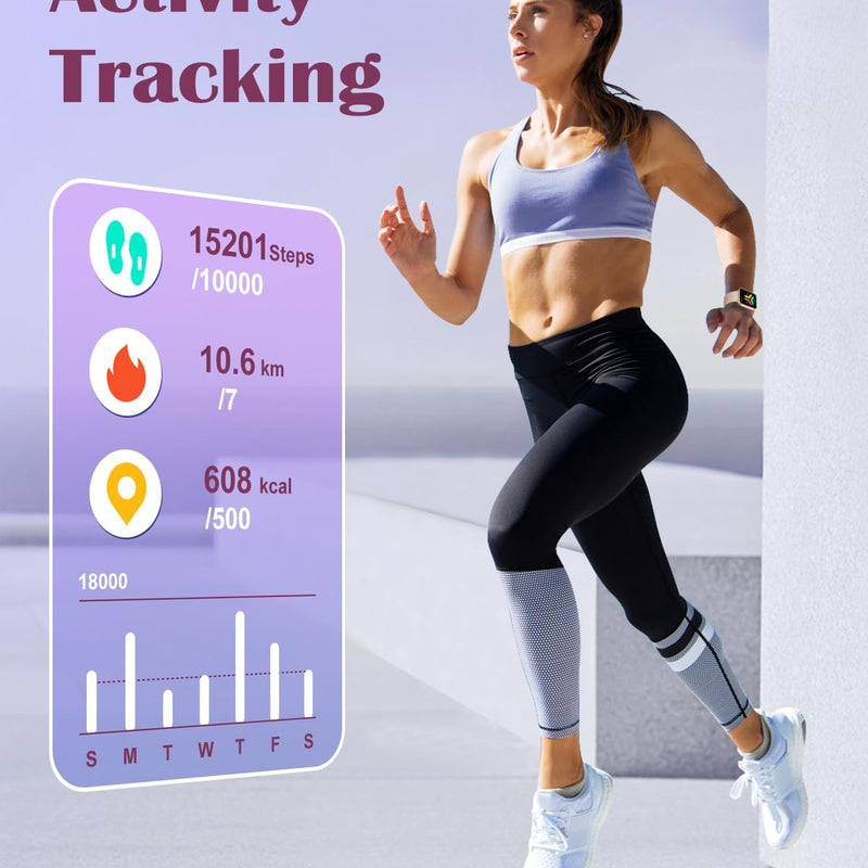 RUIMEN Smart Watch for Women Men Smart Watches with Call Function Fitness Tracker Watch with Heart Rate Monitor Pedometer Oximeter Sleep Tracker Waterproof Smartwatch Answer/Make Calls for Android iOS