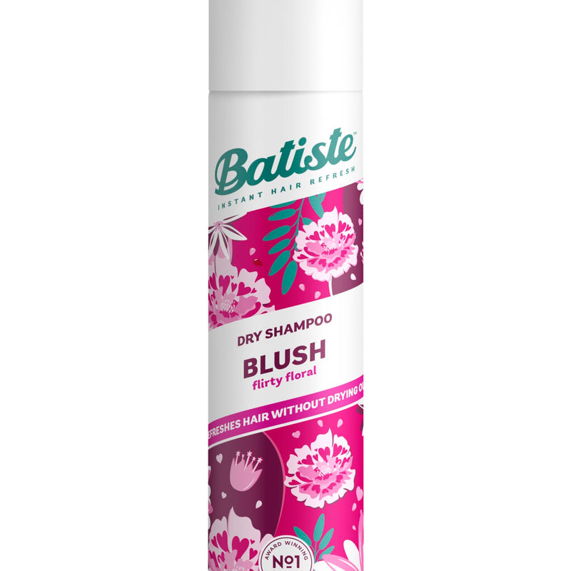 Batiste Dry Shampoo in Blush 200ml, Floral & Flirty Fragrance, No Rinse Spray to Refresh Hair in Between Washes (Packing May Vary)