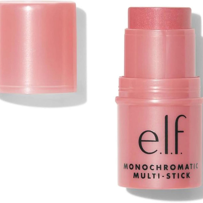 e.l.f. Monochromatic Multi Stick, Creamy, Lightweight, Versatile, Luxurious, Adds Shimmer, Easy To Use On The Go, Blends Effortlessly, Dazzling Peony 4.4g, 81346