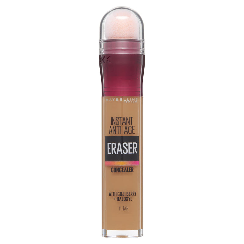 Maybelline Concealer Instant Anti Age Eraser Eye, Dark Circles and Blemish, Ultra Blendable Formula Dermatologist Tested & Suitable for Sensitive Skin 00 Ivory