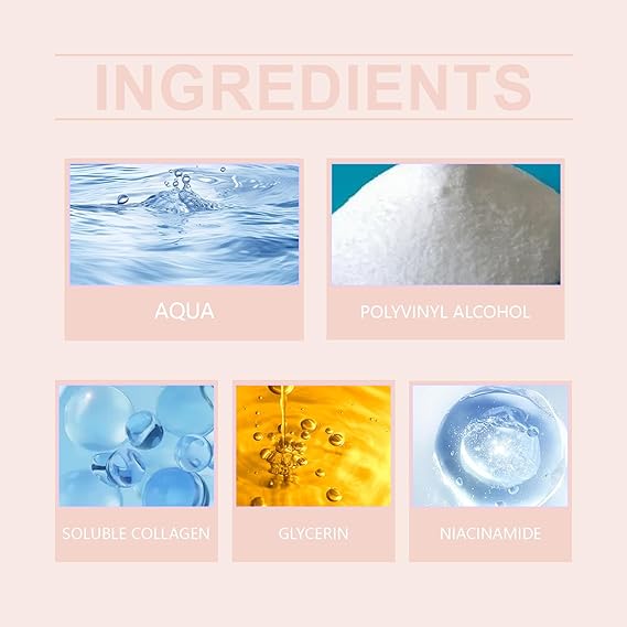 Collagen Night Wrapping Mask, Collagen Face Mask, Overnight Peel Off Facial Mask, Korean Skin Care, Boosts Elasticity & Hydration, Reduces Sagging & Dullness For Glowing Skin with Brush 75ml