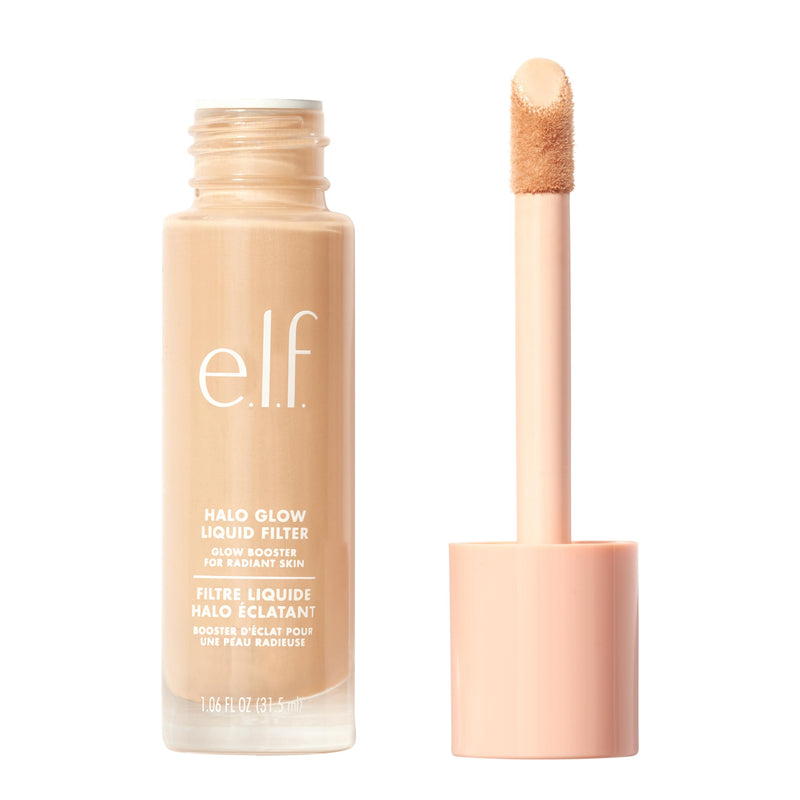 e.l.f. Halo Glow Liquid Filter, Complexion Booster For A Glowing, Soft-Focus Look, Infused With Hyaluronic Acid, Vegan & Cruelty-Free, 3.5 Medium