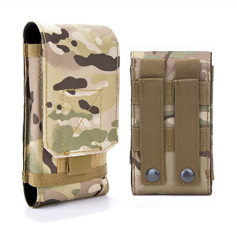 Universal Tactical Molle Holster Army Mobile Phone Belt Pouch edc Security Pack Carry Accessory Kit Waist Bag Case Compatible iPhone 13 PRO X XS Max XR 7 8 6/6s Plus Samsung Galaxy S10 S9 S8 Plus