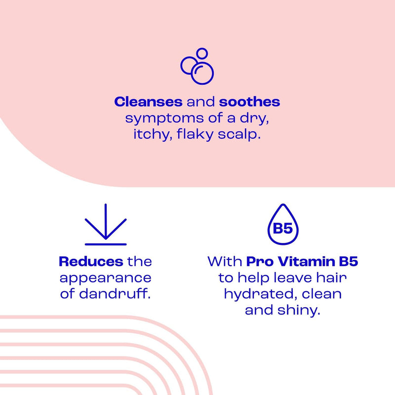 E45 Dry Scalp Shampoo for Very Dry, Itchy and Flaky Scalp - Anti Dandruff Shampoo with hydrating Vitamin B5 – Free from fragrance, soap and perfume 200ml