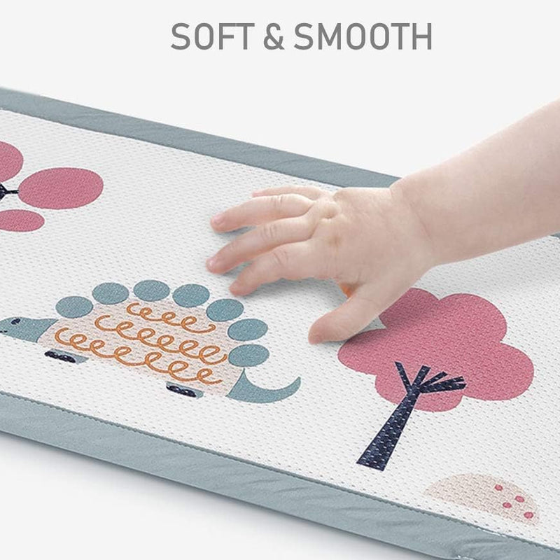 AiRoya Brethable Mesh Cot Bumper for 2-Sided Cot and Cotbed with Solid Ends