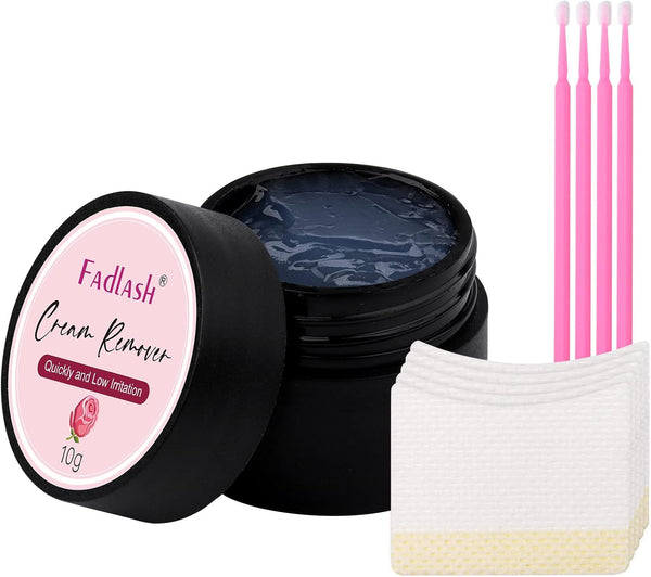 FADLASH Eyelash Extension Remover 10g Lash Extension Remover Dissolves Powerful for Lash Extensions Lash Glue Remover Low Irritation for Sensitive Skin(Rose)