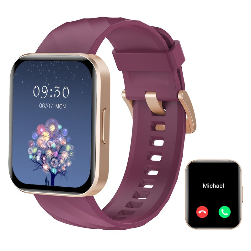 RUIMEN Smart Watch for Women Men Smart Watches with Call Function Fitness Tracker Watch with Heart Rate Monitor Pedometer Oximeter Sleep Tracker Waterproof Smartwatch Answer/Make Calls for Android iOS