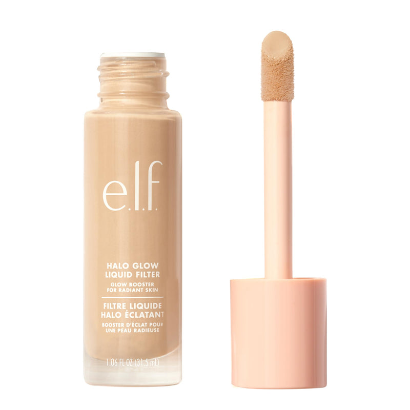 e.l.f. Halo Glow Liquid Filter, Complexion Booster For A Glowing, Soft-Focus Look, Infused With Hyaluronic Acid, Vegan & Cruelty-Free, 3.5 Medium