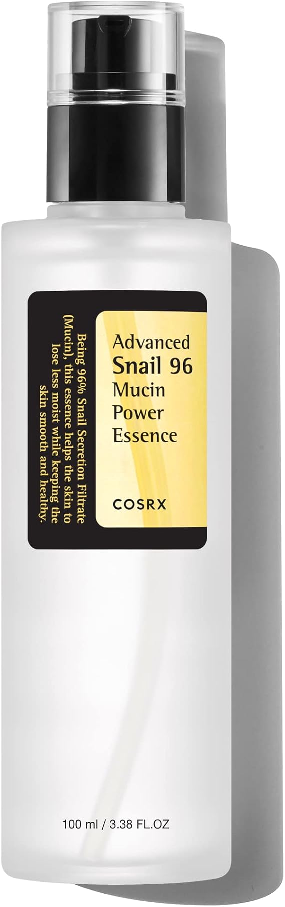 COSRX Advanced Snail 96 Mucin Power Essence 100ml, Skin Repair & Hydrating Serum, Snail Secretion Filtrate 96% & Hyaluronic acid, Korean Skincare, Animal testing free