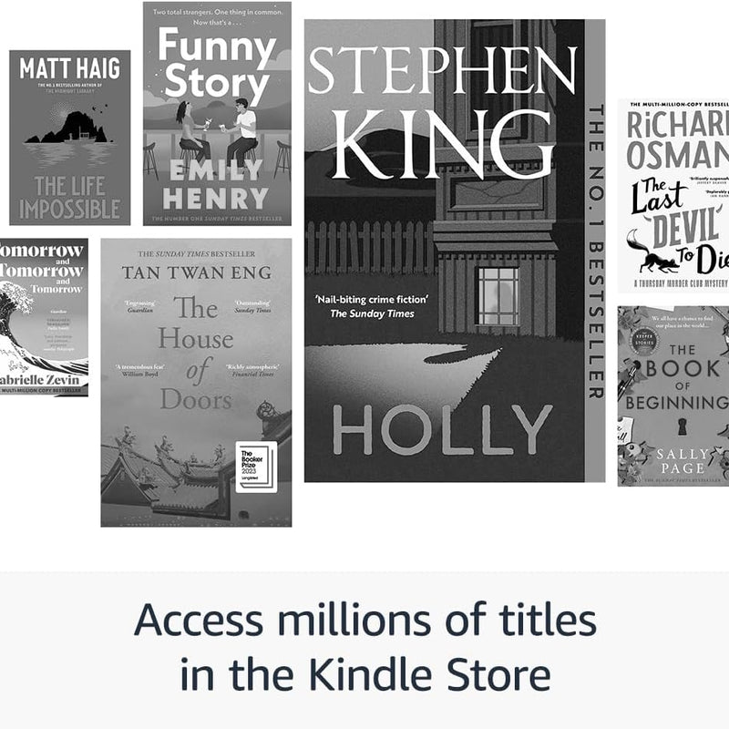 All-new Amazon Kindle Paperwhite (16 GB) Our fastest Kindle ever, with new 7 glare-free display and weeks of battery life With Ads - Black + Kindle Unlimited