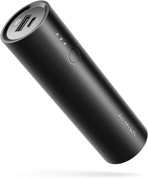 Anker Power Bank, PowerCore 5000 mAh Portable Charger, External Battery Power Bank, Compact Mobile Phone Charger with Power IQ, Compatible with iPhone 16/15/14/13 Series, iPad, Galaxy and More