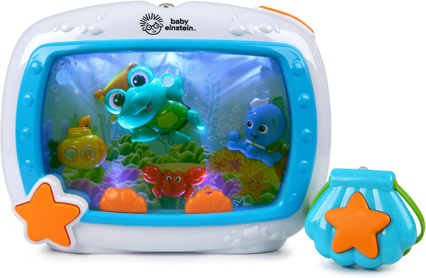 Baby Einstein Sea Dreams Soother, Crib Toy with Remote, Baby Sleep Aid, Calming Lights & Melodies, Newborn and Up