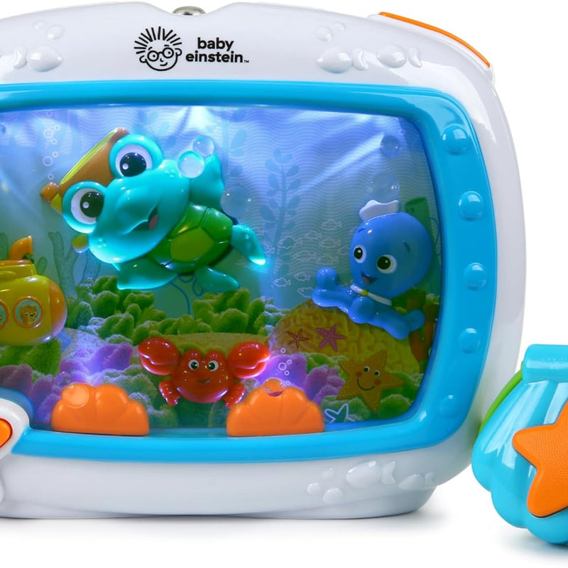 Baby Einstein Sea Dreams Soother, Crib Toy with Remote, Baby Sleep Aid, Calming Lights & Melodies, Newborn and Up