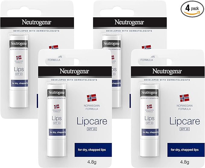 Neutrogena SPF 20 Lip Care, 4.8g (Pack of 4)