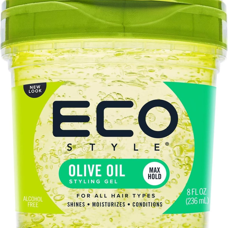 Eco Style Olive Oil Eco Styler Hair Gel, Hydrate and Style, Alcohol-Free, 236 ml (Pack of 1)