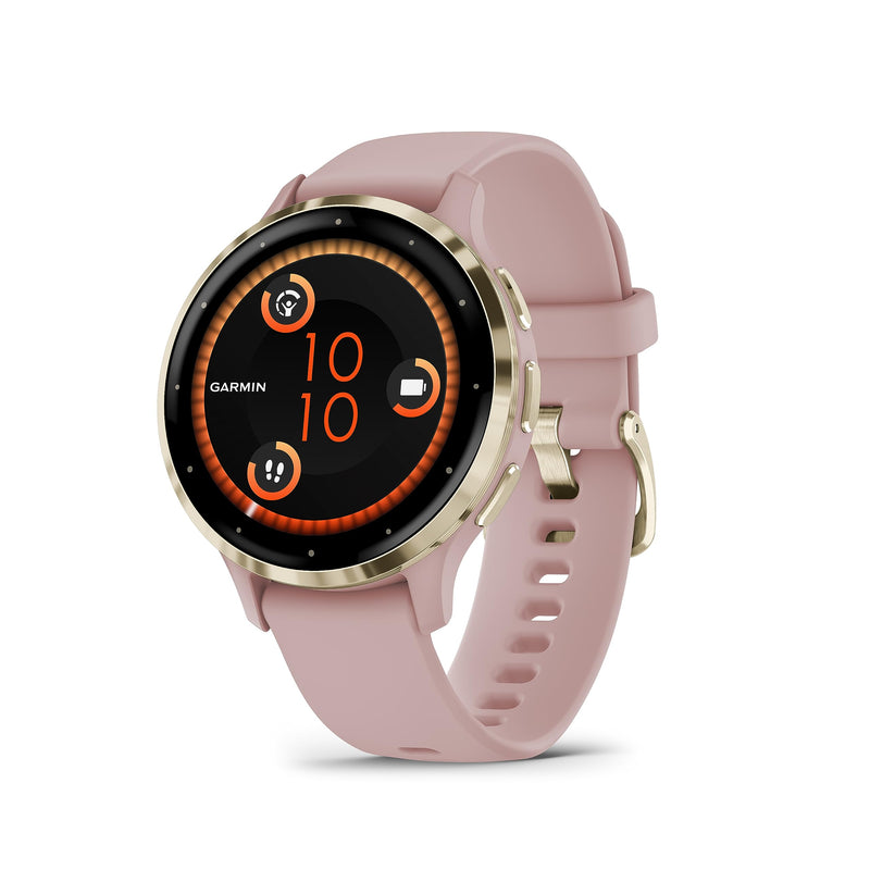 Garmin Venu 3 GPS 45mm Smartwatch, AMOLED Touchscreen, All-day Advanced Health & Fitness Features, Voice Functionality, Music Storage, Wellness Smartwatch with up to 14 days battery life, Black