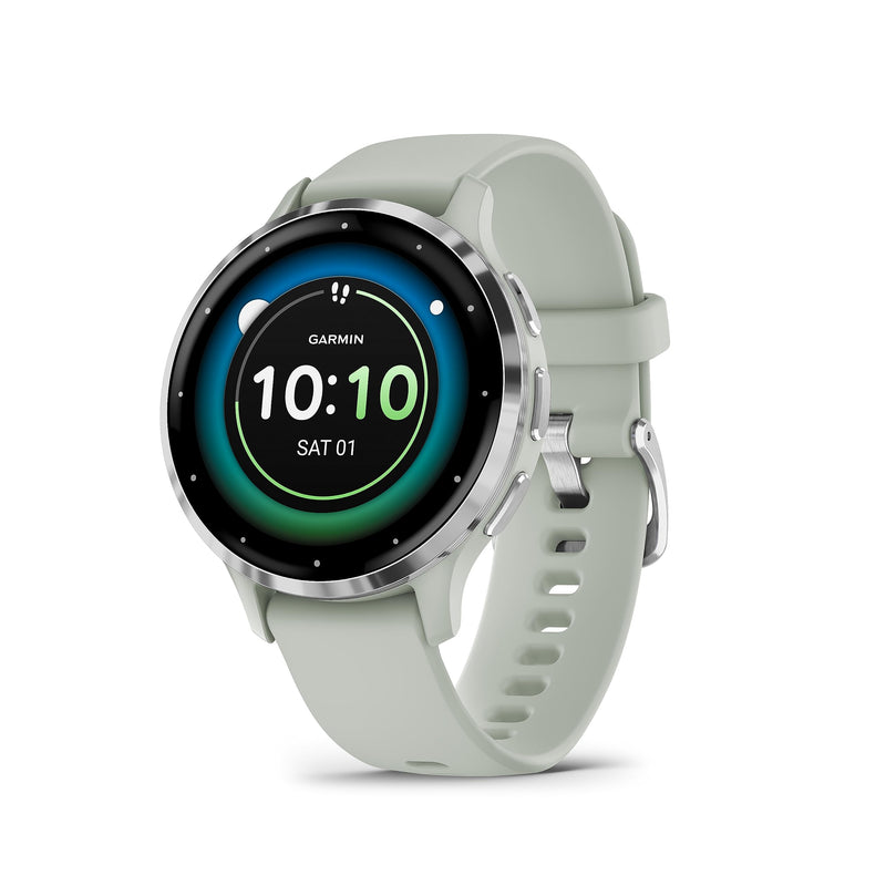 Garmin Venu 3 GPS 45mm Smartwatch, AMOLED Touchscreen, All-day Advanced Health & Fitness Features, Voice Functionality, Music Storage, Wellness Smartwatch with up to 14 days battery life, Black