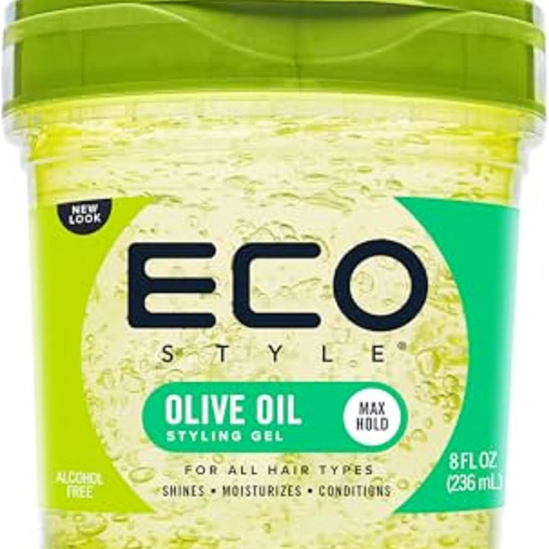 Eco Style Olive Oil Eco Styler Hair Gel, Hydrate and Style, Alcohol-Free, 236 ml (Pack of 1)