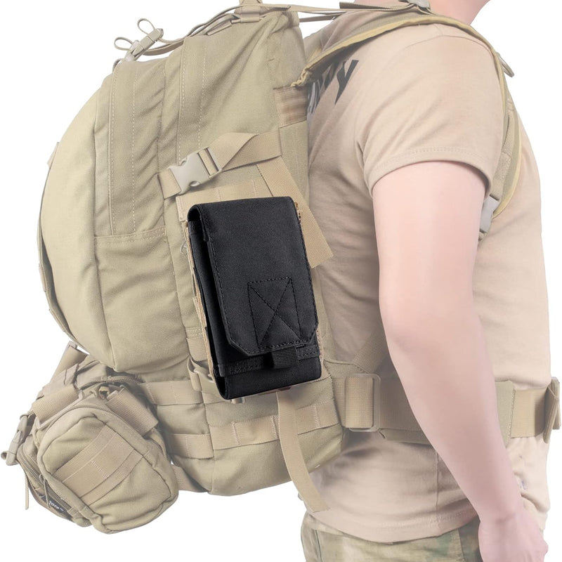 Universal Tactical Molle Holster Army Mobile Phone Belt Pouch edc Security Pack Carry Accessory Kit Waist Bag Case Compatible iPhone 13 PRO X XS Max XR 7 8 6/6s Plus Samsung Galaxy S10 S9 S8 Plus