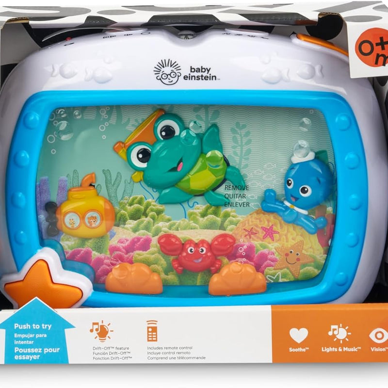 Baby Einstein Sea Dreams Soother, Crib Toy with Remote, Baby Sleep Aid, Calming Lights & Melodies, Newborn and Up