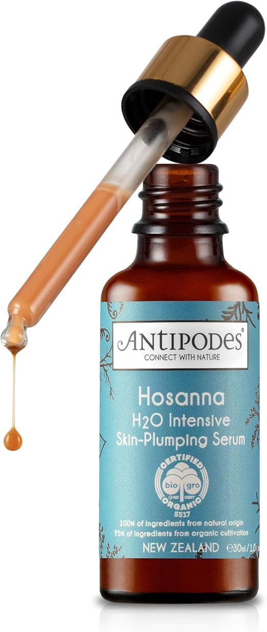 Hosanna Collagen-Plumping Water Serum 30ml – Anti-Ageing Serum – Collagen-Boosting Face Serum with New Zealand Bioactives – 30ml