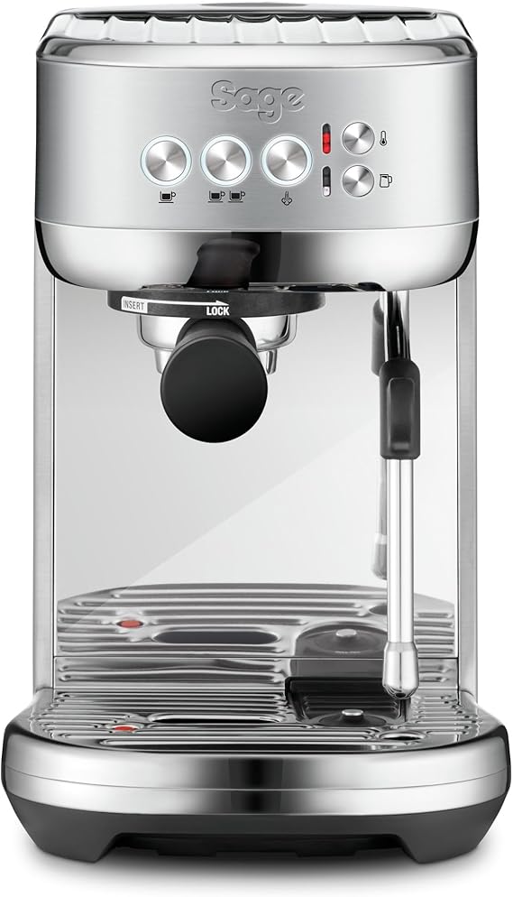 Sage - The Bambino Plus - Compact Coffee Machine with Automatic Milk Frother, Brushed Stainless Steel