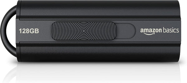 Amazon Basics 128 GB, USB 3.1 Flash Drive, Read Speed up to 130 MB/s, Black