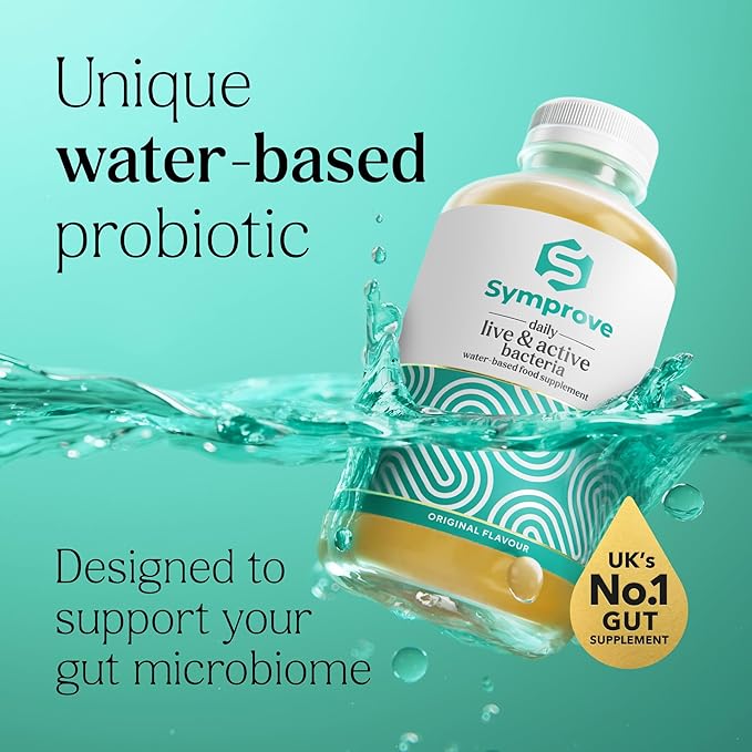 Symprove Original 4-Week Pack | Daily Essential Gut Health Supplement | Probiotic Drink with Live Bacteria, Vegan | 4x500ml