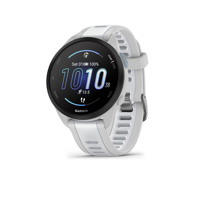 Garmin Forerunner 165 GPS 43mm Running Smartwatch, Lightweight, AMOLED Touchscreen, Advanced Training, Insights and Features, Safety & Tracking Features, up to 11 days Battery Life, Black
