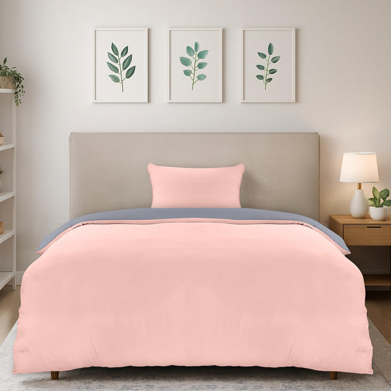 Utopia Bedding Duvet Cover Double - Soft Microfibre Polyester - Bedding Quilt Cover Set, with Pillow cases (Grey)