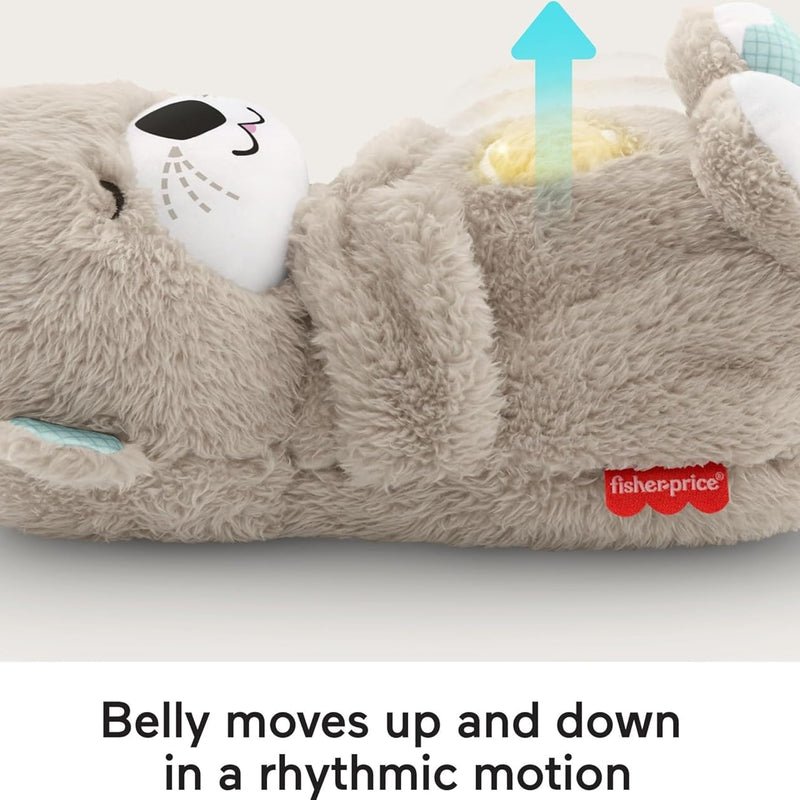 Fisher-Price Soothe 'N Snuggle Otter | Newborn Baby Toys & New Baby Gifts | Plush Soft Toys for Babies with Light and Sound Machine | Baby Girl and Baby Boy Gifts | Newborn Essentials, FXC66