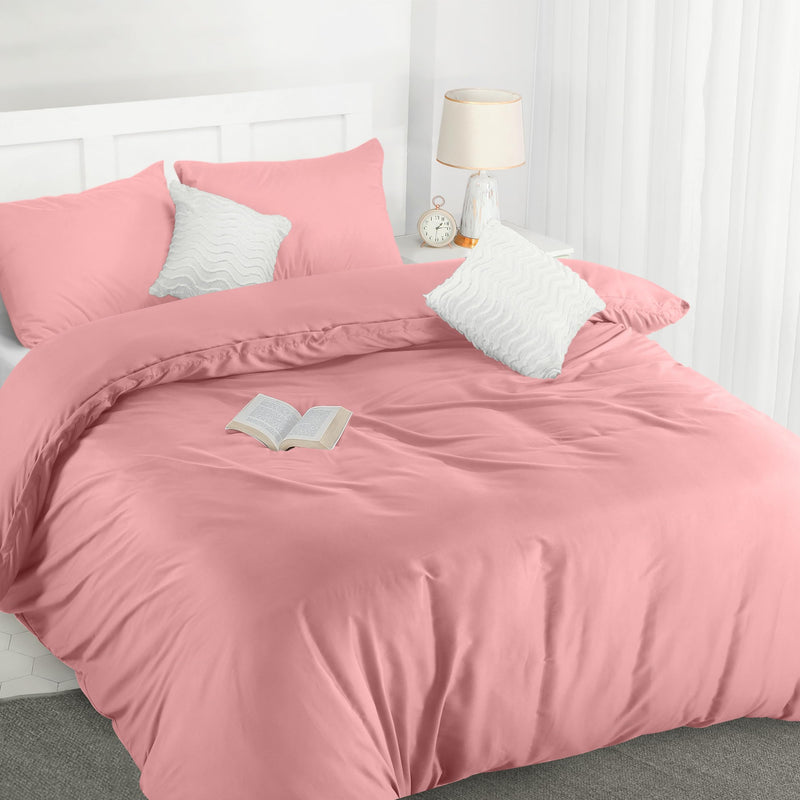 Utopia Bedding Duvet Cover Double - Soft Microfibre Polyester - Bedding Quilt Cover Set, with Pillow cases (Grey)