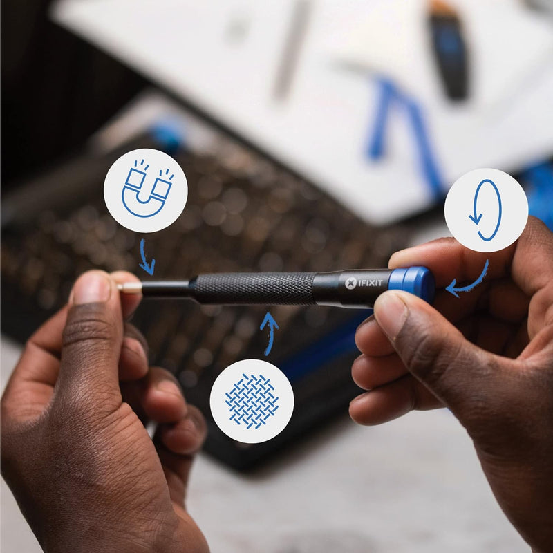 iFixit Pro Tech Toolkit, Repair Tool-Set with 64 Precision bits (4 mm), Magnetic Screwdriver & Opening Tools to Open and Repair Electronic Devices